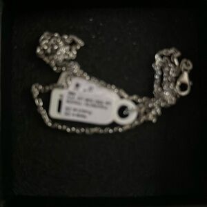 NWT Amor sterling silver anchor forzentina link necklace lobster clasp 19.5”